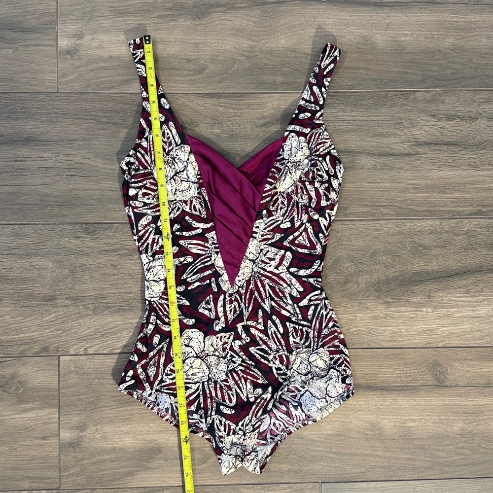 Vintage 1970s Women's One Piece Swimsuit‎ Boho Batik DEWEESE California Size 10 - Picture 6 of 16